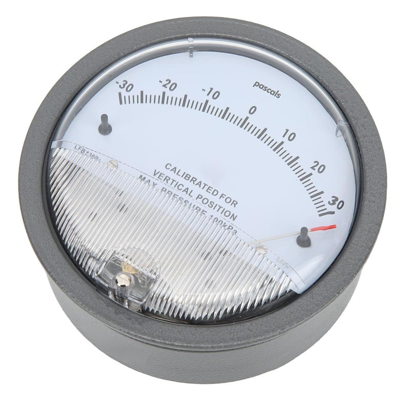 Hyuduo Differential Pressure Gauge HVAC Pointer Pressure Gauge Differential Pressure Detection Gauge Clean Room HVAC Filter Industrial Pressure Gauges - Image 5